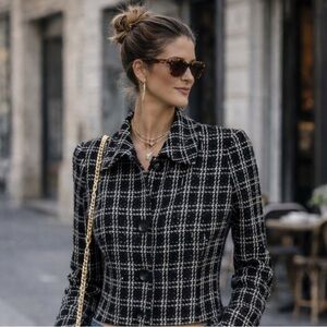 Vintage Black and White Blazer